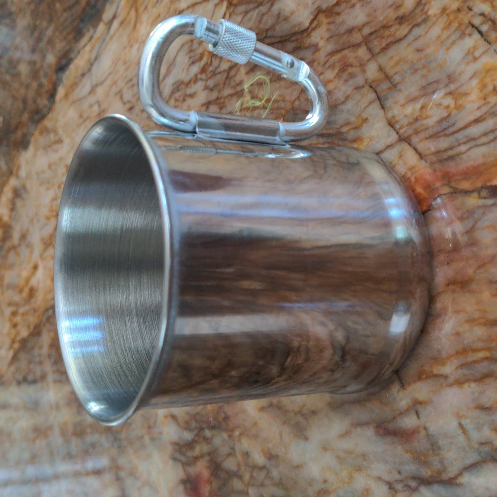 Metal Carabiner Cup Mug